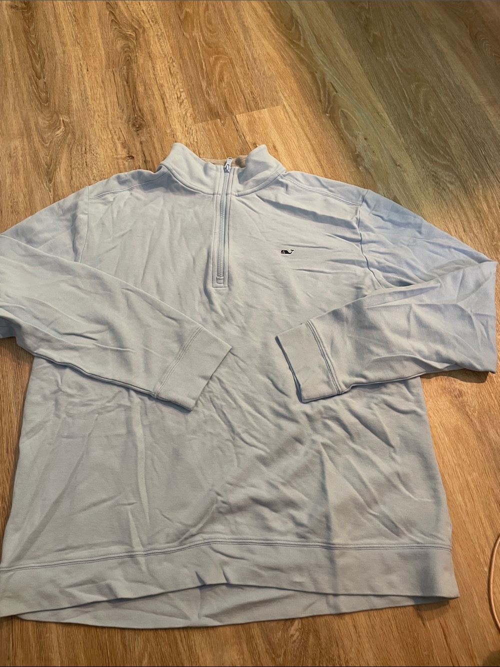 Vineyard Vines Pale Blue Quarter Zip Pullover